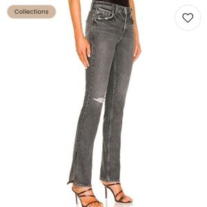 GRLFRND Jeans Womens Size 26 Hailey Low Rise Slim Boot Slim in Empire State Blac